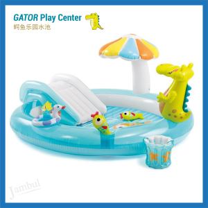 INTEX Crocodile Park Pool Inflatable Pool Children Toy Play Ground Swimming Pool Kolam Mainan Budak 57165 鳄鱼公园水池充气水池儿童游泳池