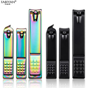 Nail Clippers Stainless Steel Fingernail Cutter Nail Cutting Trimmer Curved Blade Big Toenail Nippers Manicure Pedicure Tool
