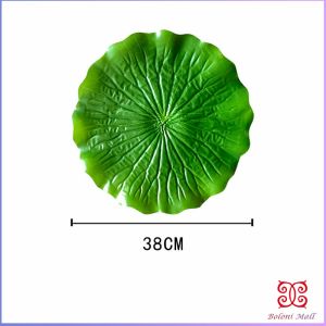 Boloni ใบบัวปลอม ใบบัวพลาสติก สําหรับรองอาหารคาว หวาน หรือตกแต่งอ่างปลา Home Decor