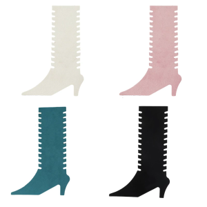 ชั้นที่แขวนสร้อยคอกำไลข้อเท้าพับได้สำหรับนำเสนอบนเคาน์เตอร์ของร้านค้าปลีกที่ไม่เป็นขุยหรูหราชั้นวาง