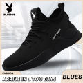 Blues Blues  Men's Play CDG Fashion Sports Running Sneakers Shoes #M715 (Standard Size). 
