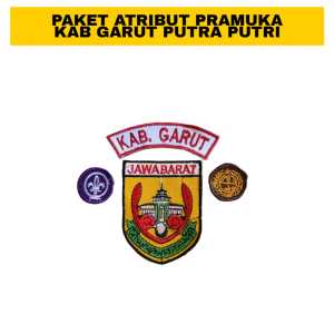 PAKET ATRIBUT PRAMUKA KAB GARUT BORDIR PUTRA PUTRI