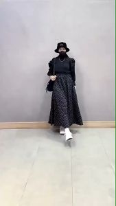 Rok Polkadot Kekinian | Rok Payung Dewasa | Rok Payung Panjang | Rok Payung Korea