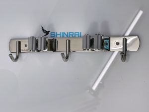 Móc Treo: Chổi Cây Lau Nhà Cọ Toalet Khăn Lau...Chất Liệu Inox 304 Tấm Đặc Loại Dày Màu Xanh