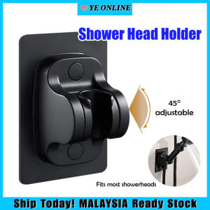 Shower Head Holder Adjustable Strong Adhesive Universal Fit Bidet Spray Holder No Damage Wall Shower Head Holder