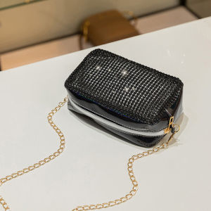 IELGY Túi Nữ  Túi Đeo Chéo Một Vai Đính Kim Cương Sáng Lấp Lánh Bầu Trời Laser Máy Ảnh Nữ Túi Vuông Nhỏ