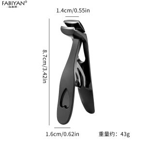 Sharp Wide Jaw Nail Clippers Adult Thick Hard Nail Cutter Curved Head Different Angle Trimming Toenails Anti Splash Nail Clippers