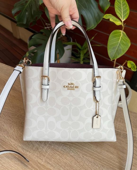 Coach mollie 2025 tote white