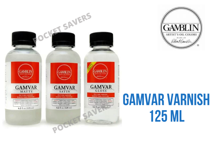 GAMBLIN Gamvar Varnish 125 ml (Gloss, Satin, Matte, Oil, Acrylic