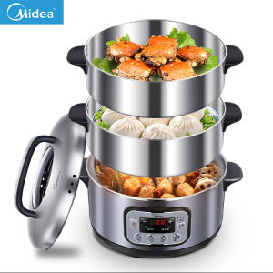 Midea Electric Steamer Multi-function Household Small Three-layer Large Capacity Automatic Steaming Small Artifact Multi-steamer