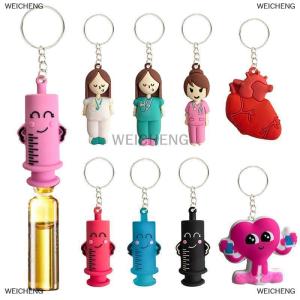 [COD] WEICHENG Ampoule Bottle Opener Keychain Syringe-Shaped Cutter Nurse Doctor Aid Medication Vial Breaker Tool Keyring Backpack Accessories