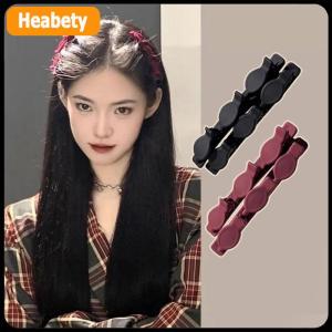 【2-3 days delivery】 Forehead Flock Braided Hair Clip Accessory New Solid Color Braided Hair Clips Small Fragrant Hair Clip Shredded Hair Bangs Clip