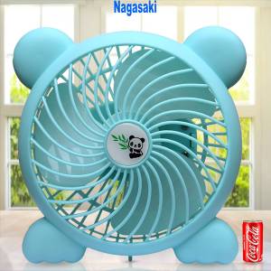 Japan Nagasaki Cooling Cute Desk Fan USB Fan Desk Electric Fan Portable Mini USB rechargeable 3-Speed Silent humidification Strong endurance fan