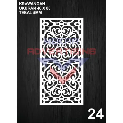 KRAWANGAN PVC BOARD / ORNAMEN PVC FOAM BOARD TEBAL 5MM