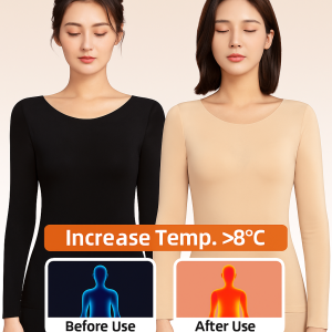 【Hot】Autumn and Winter Self-heating Thermal Clothing Gauze Skin-beautifying Clothing Base Underwear