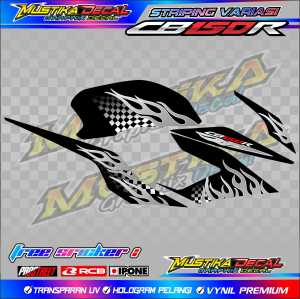 STRIPING VARIASI HONDA CB 150R API / STICKER LIST MOTOR HONDA CB 150R API