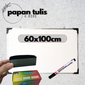 Papan Tulis Gantung 60x100 Free Tinta + Spidol + Penghapus
