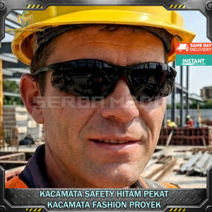 Kacamata Las Kacamata Proyek Warna Hitam Pekat Safety Working Glasses Fashion Kacamata Gerinda APD