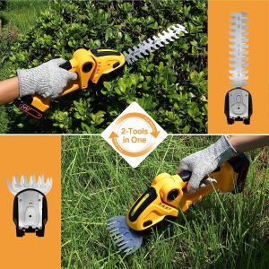2in1 Trimmer Mesin Pemotong Rumput Ranting Tanaman Portable Cordless Single Hand Electric 21 V 1500 mAh