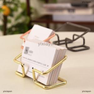 [COD] yixiayun Business Card Holder Desk Bracket Cards Organizer Office Gift Display Holders