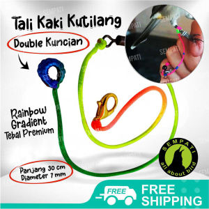 SEMPATI Tali Burung Kutilang Tali Pelangi Kaki Burung Cucak Kutilang Anklet Angklet Tali Pengikat Ikat Kaki Burung Tali Latih Training Burung Jinak