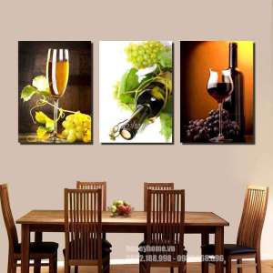 Tranh Tráng Gương - Tranh Treo Tường phòng bếpnhà ăn tráng gương đep