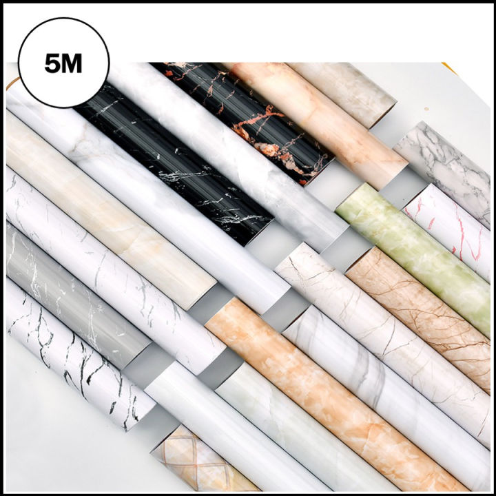 60CM x 5M Marble Wallpaper Sticker for Home for Bedroom Decor Living