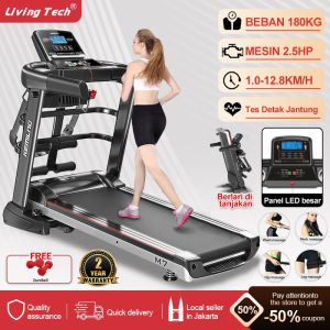 Motorized Treadmill Listrik Alat fitness treadmill elektrik LED Treadmill Rumah Lipat Ultra TenangTreadmill Cerdas