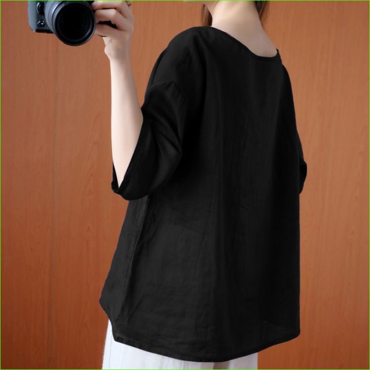 Rulfepy%20ZANZEA%20Purple%20Top%20for%20Women%20Ladies%20Casual%20Loose%20Kaftan%20Tops%20T%20Shirt%20O%20Neck%20Womens%20Solid%20Plain%20Blouse%207.9v%20-%20Image%204