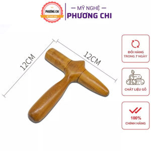 Dụng cụ day ấn huyệt chữ thập bằng gỗ thơm - Mỹ Nghệ Phương Chi