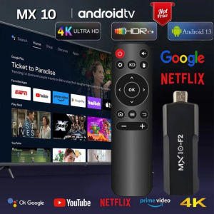 Smart TV Stick MX10 8K Bluetooth 5.0 Mini TV  Android 13 Youtube Netflix  2.4G/5G Wifi