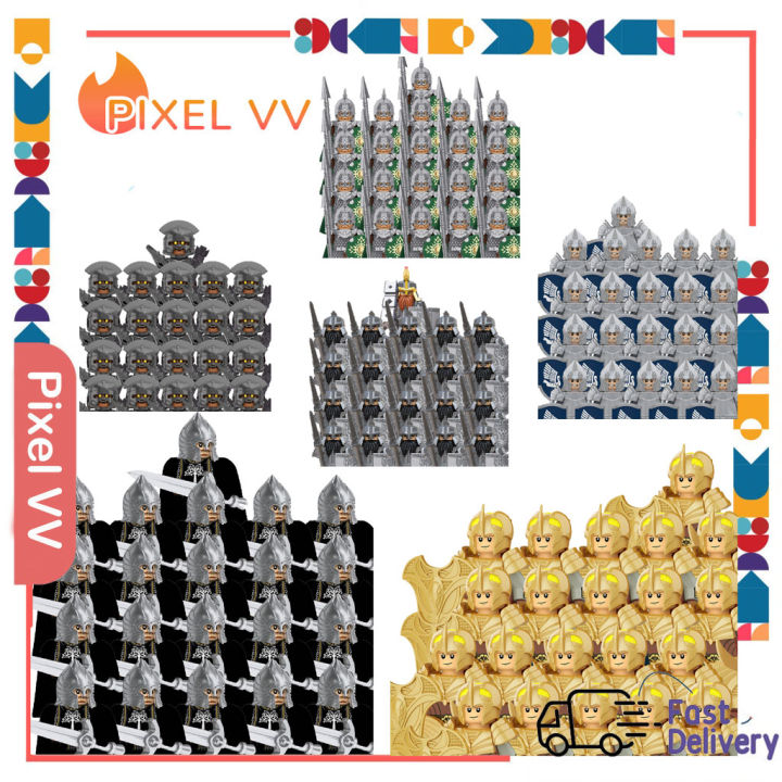 21PCS/Set Thes Lord Of The Ring Minifigures Building Blocks Toy Elves ...