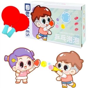 DOWNA Vỏ bọc vợt dệt Trò chơi chèo thuyền bong bóng Di động Nhẹ Đồ chơi tạo bong bóng Quà tặng trẻ em ABS Đồ chơi thổi bong bóng tương tác Trẻ em vui chơi ngoài trời