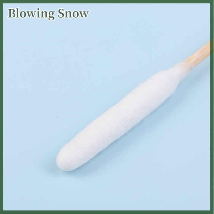 Blowing 50 PCS Large Cotton Swabs With Wooden Sticks For Pets Big Cotton Swabs Long Cotton Swabs Dog Ear Swabs Long Cotton Swab