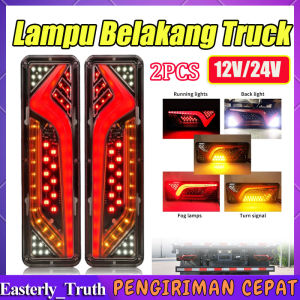 2PCS Lampu Belakang Truck 24V Lampu LED Indikator Rem Belakang Pickup L300 TSS FUTURA Grandmax APV Dll