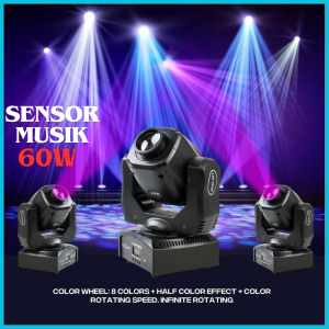 COD Lampu Sorot LED Spotlight 12 Degree 8 Color IP20 220V 60W - ZQ-B147B / Lampu Panggung Disco Warna Warni sensor Musik / Lampu Sorot Panggung Dekorasi Jarak Jauh / Lampu Hias  PanggungTerbaik Murah