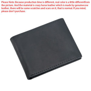 Royal Bagger RFID Vintage Short Wallets Genuine Leather Card Holder Simple Thin Bifold Male Wallet 1835