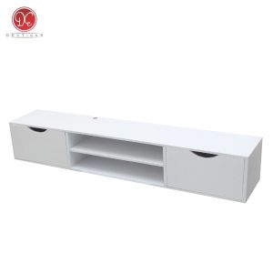 Rak TV Dinding Minimalis 2 Laci / Meja TV Tempel Dinding Aesthetic 100x20 cm