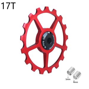 HOUCHU 10T 11T 12T 16T 17T Transmission Accessories Jockey Wheel Jockey Wheel Guide Cycle Bike Jockey Wheel Bike Rear Derailleur Bike Ceramic Bearing Guide Bicycle Rear Pulley