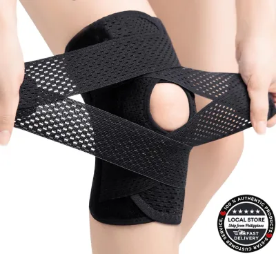 Professional Knee Brace with Side Stabilizers 1 knee pad Compression Knee Support with Mesh Weave Tech Knee Wrap with Ultra-Soft Bandage for Meniscal Tear Knee Pain ACL MCL Arthritis Injuries Recovery Breathable Knee Support