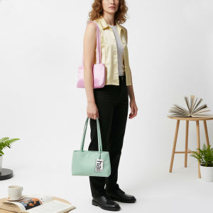 Silk Shoulder Bag Womens Square Underarm Handbag Brand Satin Commuter Tote with Contrasting Color Macaron Design for Phone2026