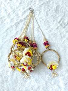 Pair of Artificial Flower Garlands for Decoration - Flower toran for Decoration - Diwali Artificial Flower Decoration - Flower toran for Door Entrance Flower for Pooja Decoration
