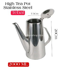 Coffee Pot Stainless Steel 2000ml Golden Horse Teko  Saji Kopi Tinggi Klasik Non Magnetik Tahan Karat