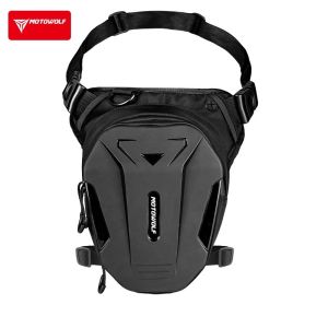 MOTOWOLF Motorcycle Touring Bag Men Leg Side Bag EVA Hard Shell Male Phone Waist Pack Pria