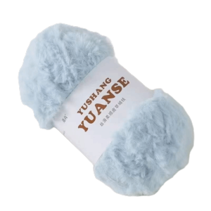 OWNNEW 100G/Ball Cọc dài Sợi len giả lông chồn Màu đơn sắc Ấm áp Sợi len đan móc Vải nhung mềm mại Sợi lông giả Làm mũ và khăn quàng cổ