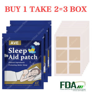 【BUY 1 TAKE 2】 Sleep Patch Insomnia Sleep Aid Patch Relieve Anxiety Stress Improve Sleeping Plaster 48PCS