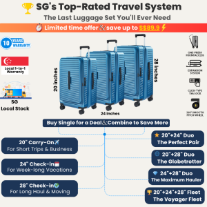 【Free Gifts】20/24/28 Inch Luggage Front Open Luggage Bag TSA Lock Luggage Expandable Large Capacity Cabin Suitcase Trolley suitcase360°8-Wheel Cabin Size Luggage  Large Carry On Travel New Style  Expandable Trolley Case Luggage 行李箱