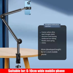 360 ° xoay cánh tay dài bàn Giường Giá để điện thoại đứng lười biếng gắn máy tính bảng bracketcell kê điện thoại cạnh giường ngủ chân đế sạc để bàn lười biếng máy tính bảng hỗ trợ khung