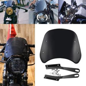 Front Windscreen Motorcycle Windscreen Easy Installation Deflector Windshield Replacement Motorbike Accessories