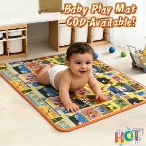 Big Size Double‑Sided Pattern Kids Play Mat  Baby Crawling Mat Non-Slip Kids Playmat for Toddlers